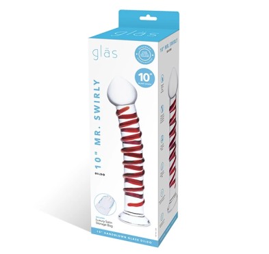 Szklane dildo - Glas Mr. Swirly 25,5 cm